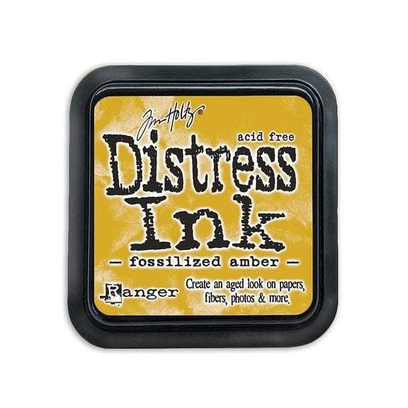 Tim Holtz Distress Ink fossilized amber, pad (pack of 3)
