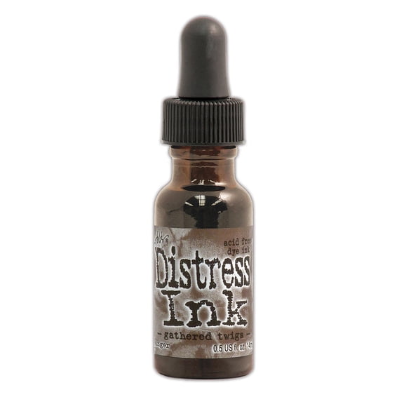 Tim Holtz Distress Ink gathered twigs, 0.5 oz. reinker bottle (pack of 3)