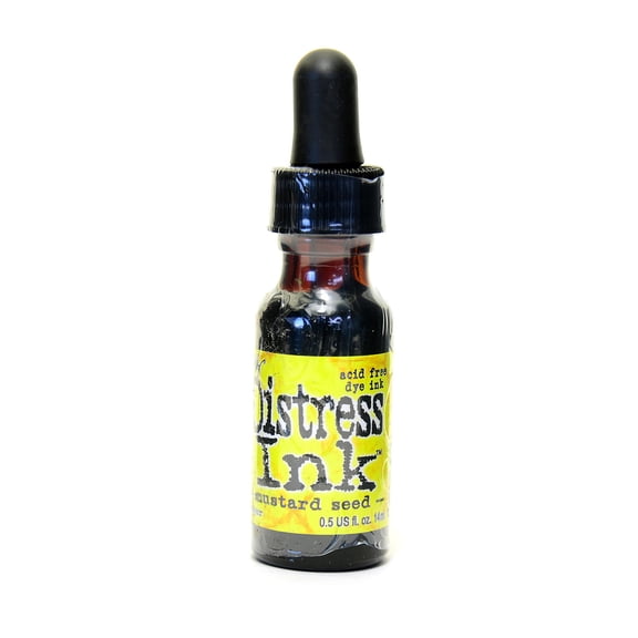 Tim Holtz Distress Ink mustard seed, 0.5 oz. reinker bottle (pack of 3)