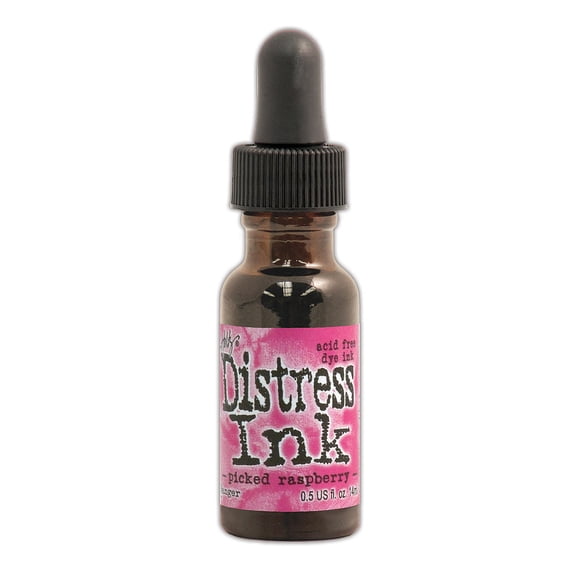 Tim Holtz Distress Ink pickled raspberry, 0.5 oz. reinker bottle (pack of 3)