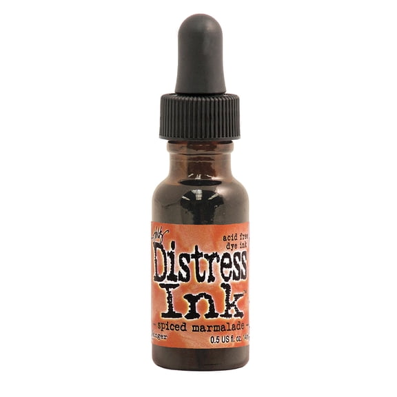 Tim Holtz Distress Ink spiced marmalade, 0.5 oz. reinker bottle (pack of 3)