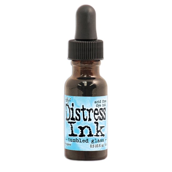 Tim Holtz Distress Ink tumbled glass, 0.5 oz. reinker bottle (pack of 3)
