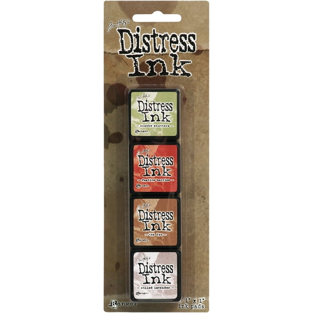 Tim Holtz Distress Mini Ink Pads 4/Pkg-Kit 11 - Walmart.com