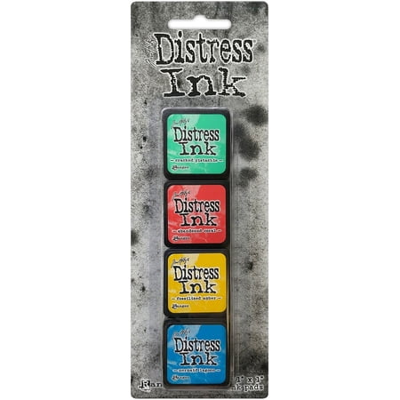 Tim Holtz Distress Mini Ink Pads 4/Pkg-Kit 13