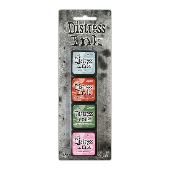 Tim Holtz Distress Mini Ink Pads 4/Pkg-Kit 16