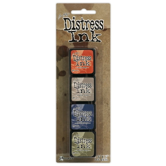 Tim Holtz Distress Mini Ink Pads 4/Pkg-Kit 5