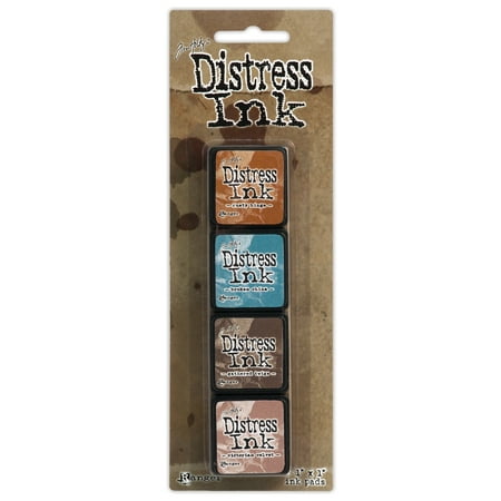 Tim Holtz Distress Mini Ink Pads 4/Pkg-Kit 6