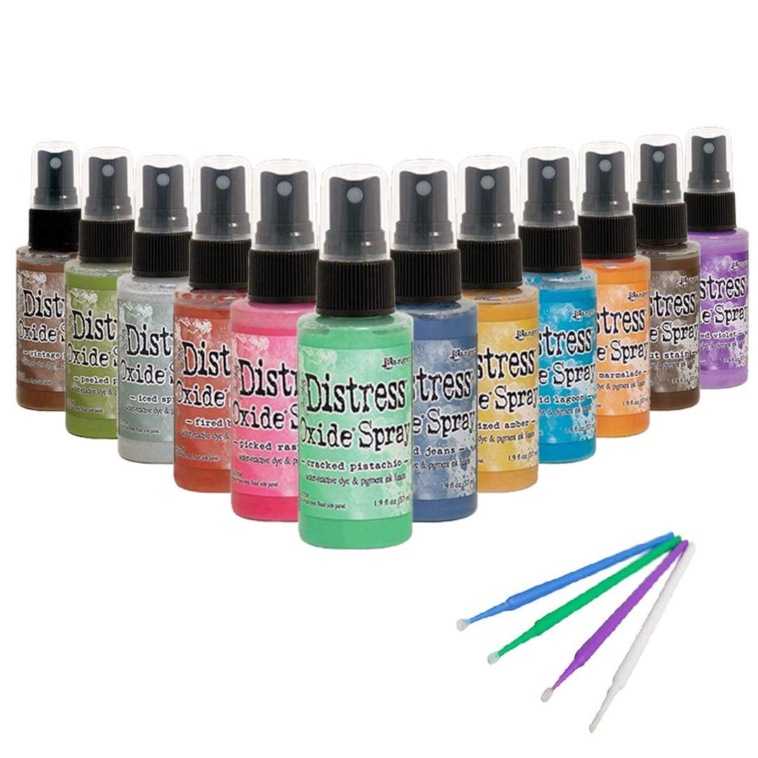 Tim Holtz Distress Oxide Spray Bundle New 2019 Colors (12 Bottle Set)