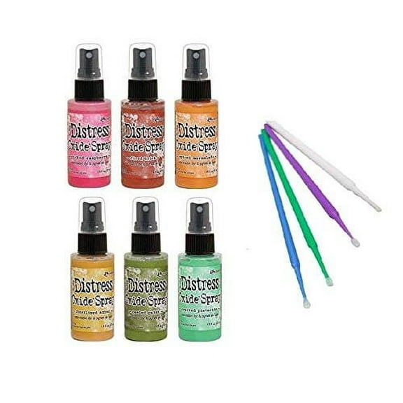 Tim Holtz Distress Oxide Spray Bundle New 2019 Colors (6 Bottle Bright Set)
