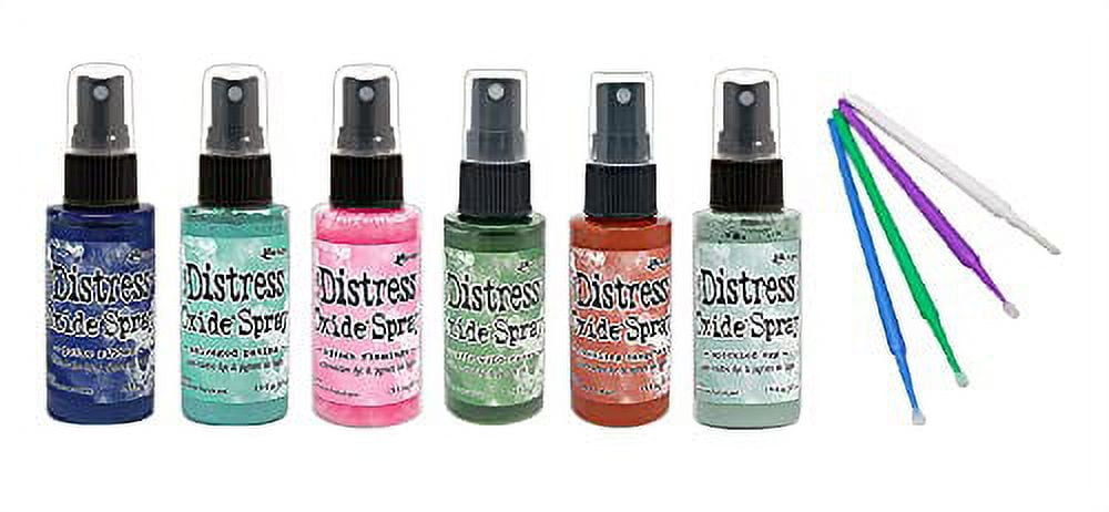 Tim Holtz Distress Oxide Spray Bundle New 2019 Colors (Prize Ribbon 6 Bottle Set)