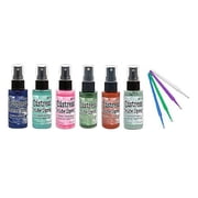 Tim Holtz Distress Oxide Spray Bundle New 2019 Colors Prize Ribbon 6 Bottle Set