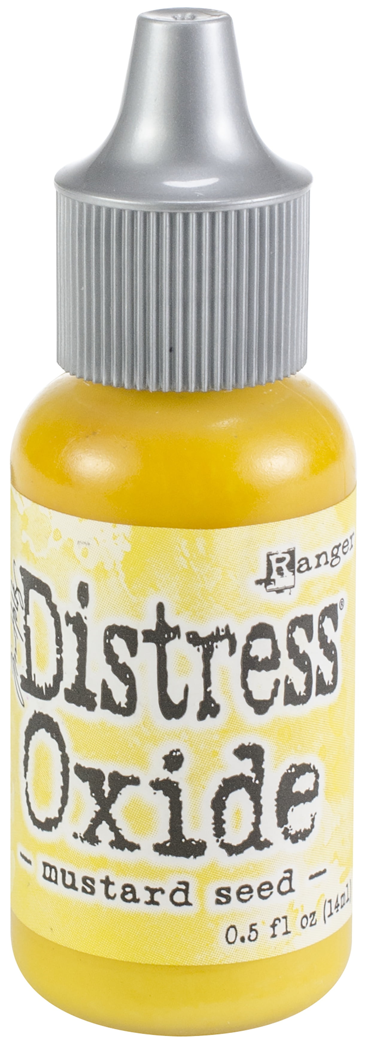 Ranger Tim Holtz Distress Ink Reinker – Mustard Seed Color, .5 Oz Acid-Free Dye Ink For Crafting