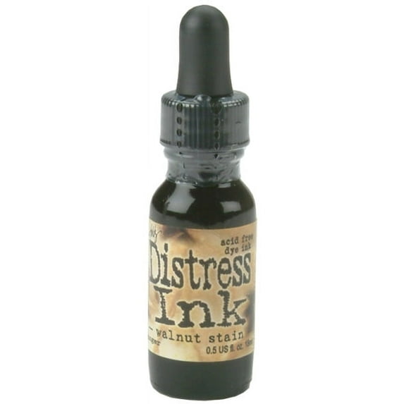 Ranger Distress Ink Pad Re-Inker - Walnut Stain