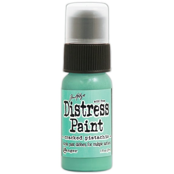 Tim Holtz Distress Paint Dabber 1oz-Cracked Pistachio