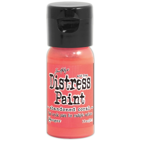 Tim Holtz Distress Paint Flip Top 1oz-Abandoned Coral