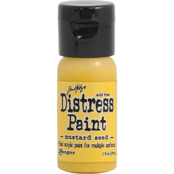Tim Holtz Distress Paint Flip Top 1oz-Mustard Seed
