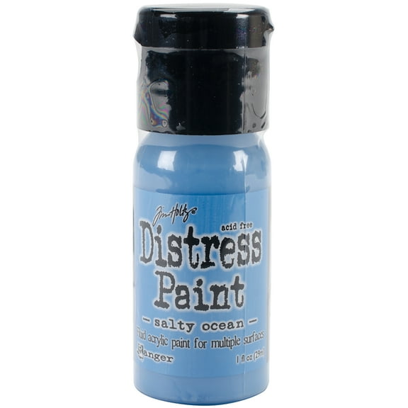 Tim Holtz Distress Paint Flip Top 1oz-Salty Ocean
