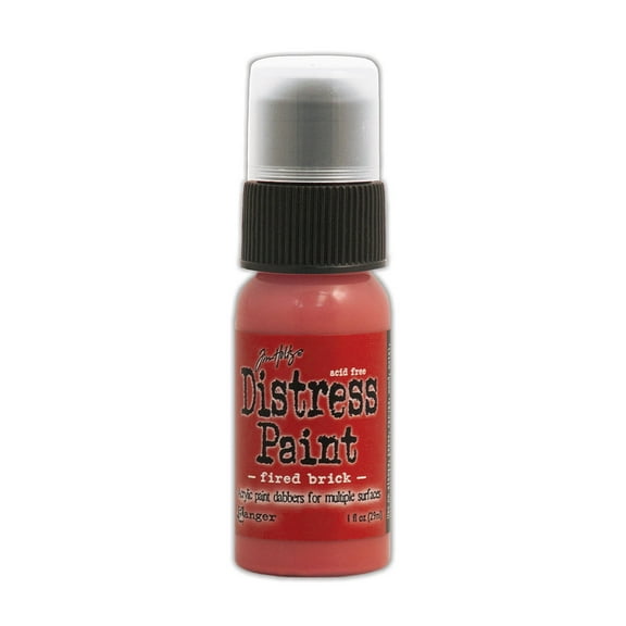 Tim Holtz Distress Paints 1 oz., bottle, fired brick (pack of 3)