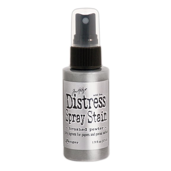 Tim Holtz Distress Spray Stains 1.9 fl. oz., bottle, brushed pewter (pack of 3)