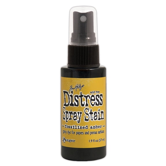 Tim Holtz Distress Spray Stains 1.9 fl. oz., bottle, fossilized amber (pack of 3)