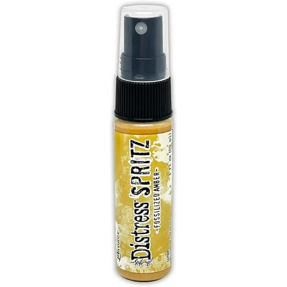 Tim Holtz Distress Spritz 1oz Bottle-Fossilized Amber