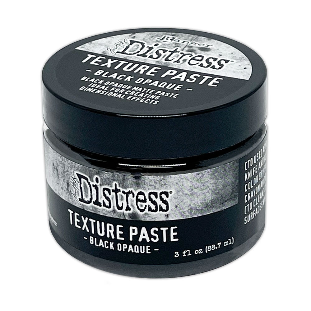 Tim Holtz Distress Texture Paste 3oz-Black Opaque - Walmart.com