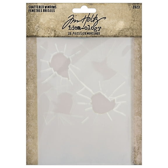 Tim Holtz Idea-Ology Shattered Windows 20/Pkg-
