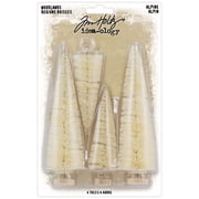Tim Holtz Idea-Ology Woodland Trees Alpine-4/Pkg