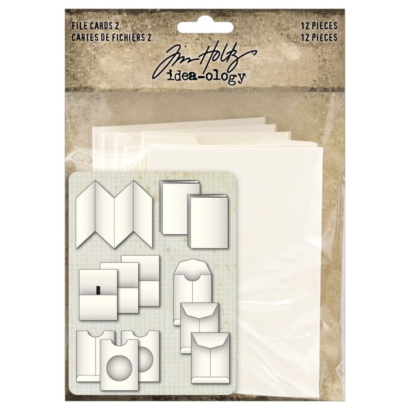 Tim Holtz Idea-ology File Cards 2-12 Pieces