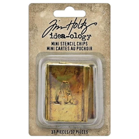 Tim Holtz Idea-ology Stencil Chips Mini-35 Pieces