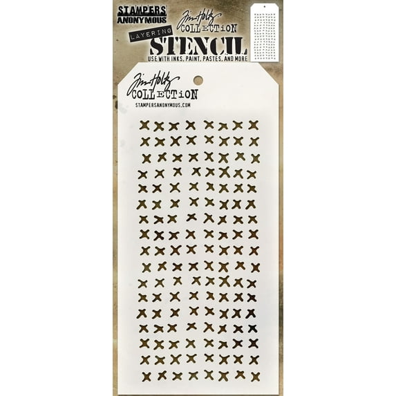 Tim Holtz Layered Stencil 4.125"X8.5"-Stitched
