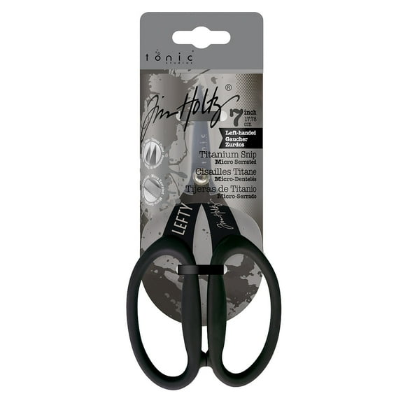 Tim Holtz Left Handed Micro Serrated Scissors 7"