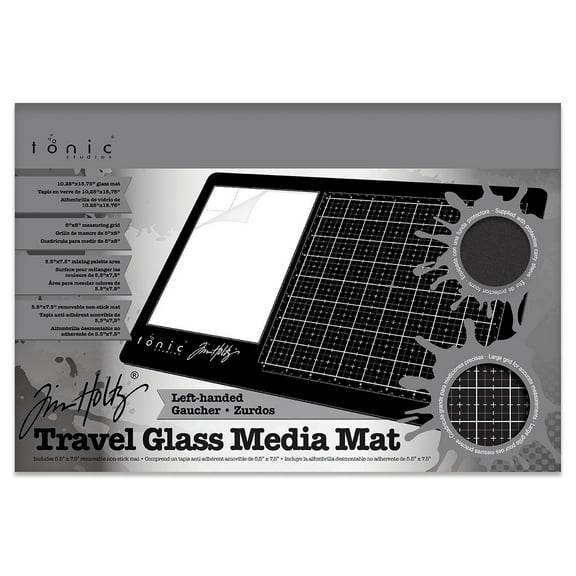 Tim Holtz Left Handed Travel Glass Media Mat