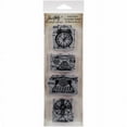 thumbnail image 1 of Tim Holtz Mini Blueprints Strip Cling Stamps 3"X10"-Vintage, 1 of 2