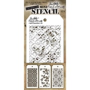 Tim Holtz Mini Layered Stencil Set 3/Pkg-Set #4