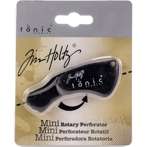 Tim Holtz Mini Rotary Perforator 18mm Grey Handle Craft Paper Puncher