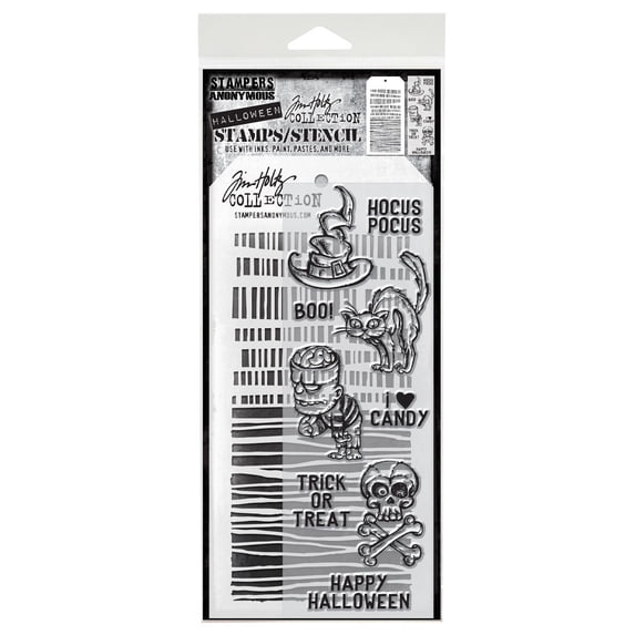 Tim Holtz Mixed-Media Stamps & Stencil-Set #30