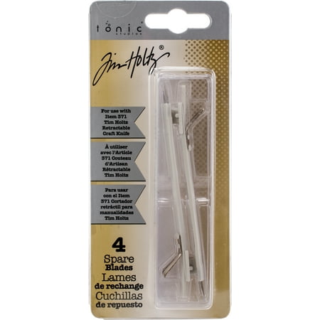 Tim Holtz Retractable Craft Knife Refill Blades 4/Pkg-For T371