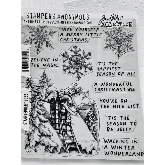 Tim Holtz Stamptember 2022 stamp & stencil set. Limited edition