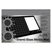 Tim Holtz Travel Glass Media Mat 10.25"X15.5"-