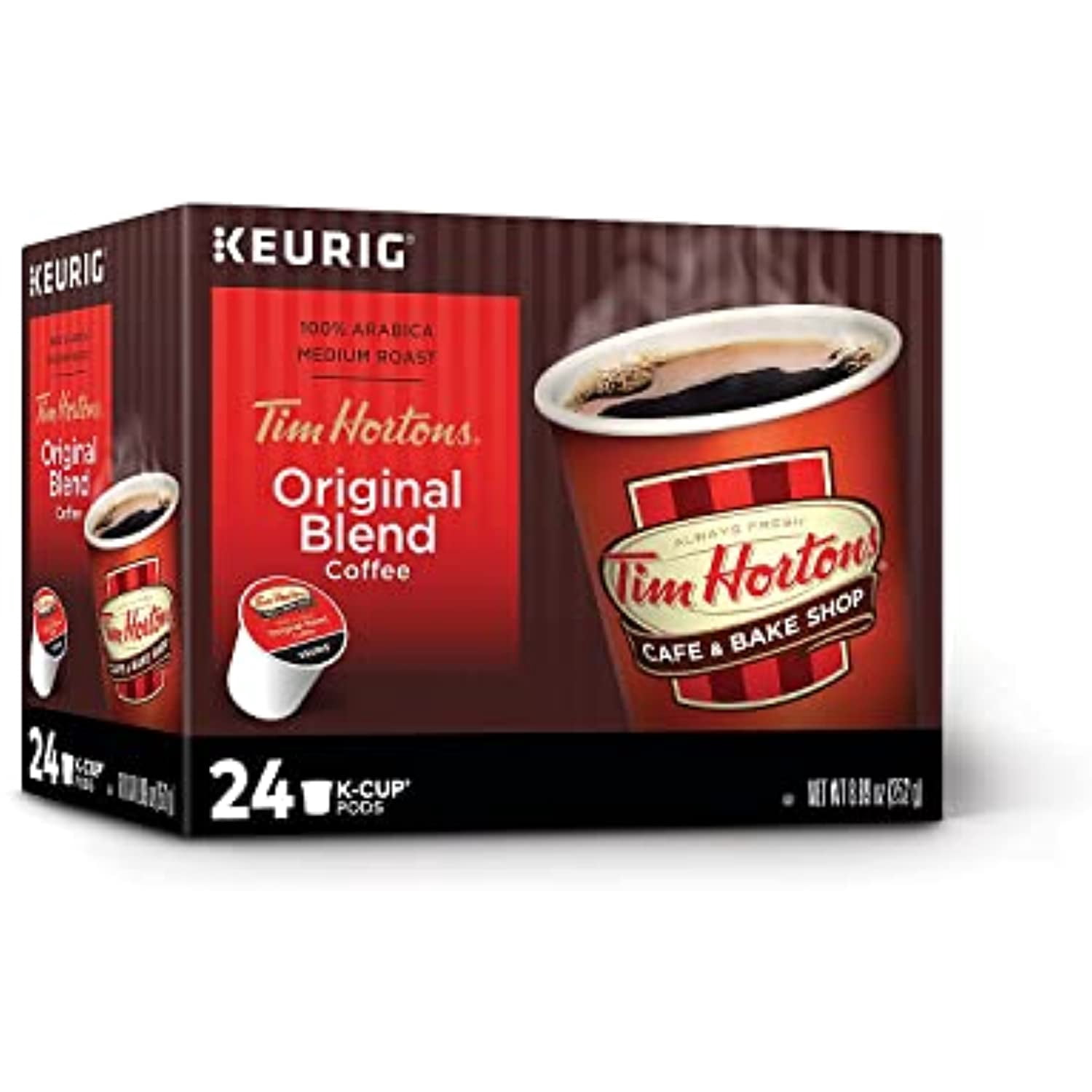 Tim Hortons Single Serve Coffee Cups, Original Blend, 24 Count