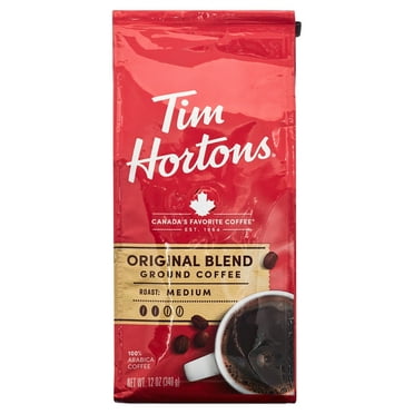 Tim Hortons Whole Bean Original Blend Ground Coffee, 100% Arabica ...