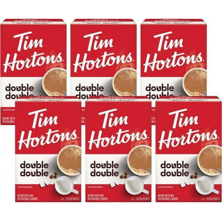 Tim Hortons Double Double Packets, 8 Count Bulk Pack, 6-Pack Case