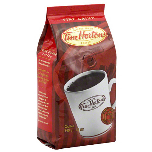 Tim Hortons Fine Grind Ground Coffee, 12 oz, (Pack of 6)