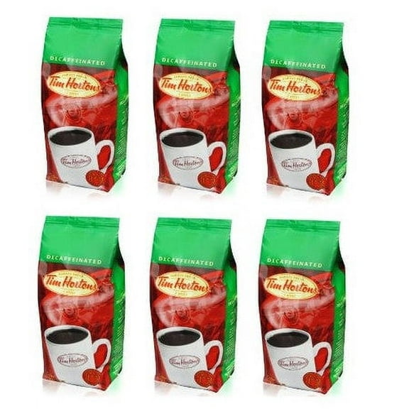 Tim Hortons Fine Ground Coffee, Swiss Decaffeinated, 340g/12oz - 6 Pack