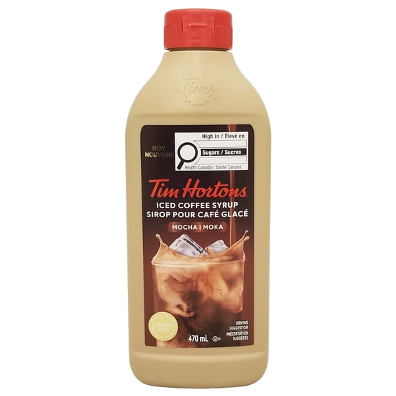 Tim Hortons Iced Coffee Syrup 470ml (15.9 fl oz) | Mocha & Cappuccino