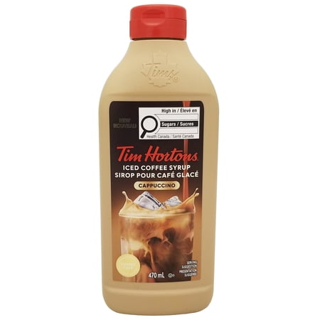 Tim Hortons Cappuccino Iced Coffee Syrup 470ml (15.9 fl oz)