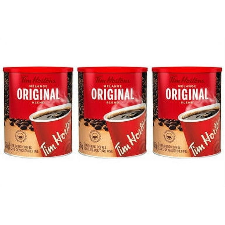 Tim Hortons Original Blend Fine Grind Coffee, 1.36 kg/48 oz., (3 pack)  {Imported from Canada} 