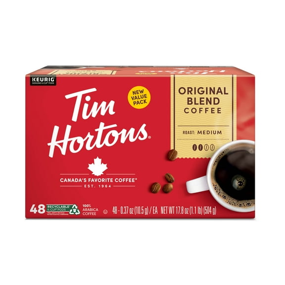 Tim Hortons Original Blend Kcup 48ct
