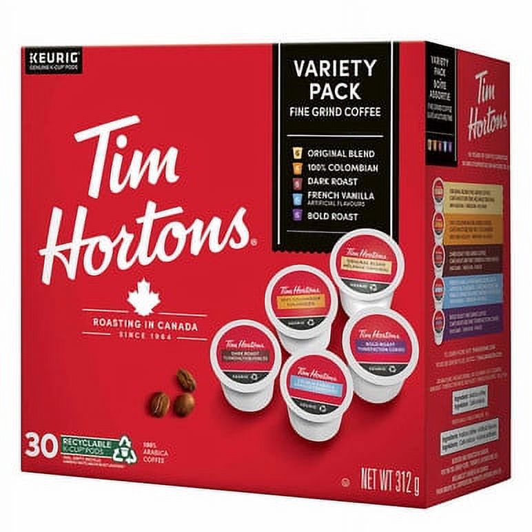 Tim Hortons Variety Pack Single Serve KCup Coffee Pods, 180Count